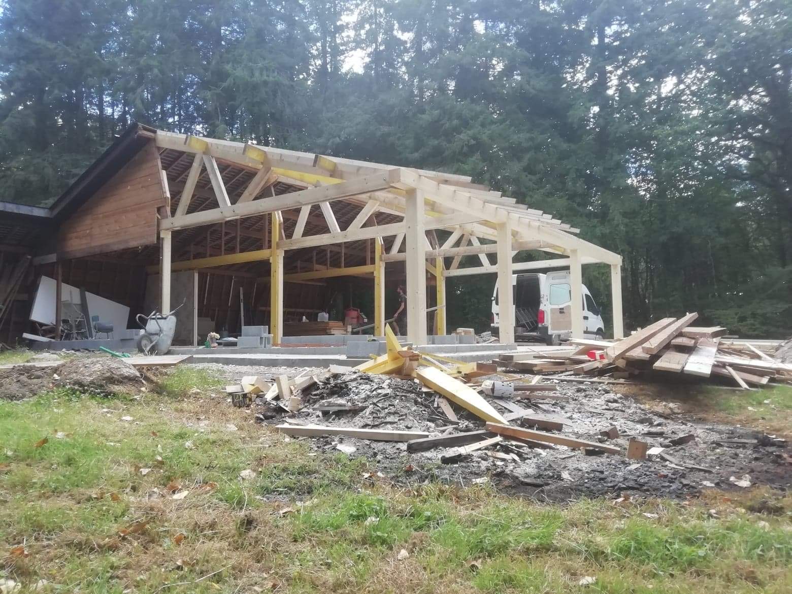 Façade en ossature bois et isolation performante