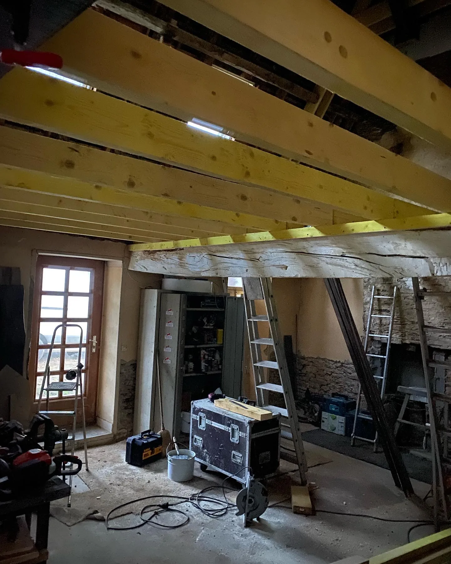 Charpente d’étage bois réalisée par Cap’Orme