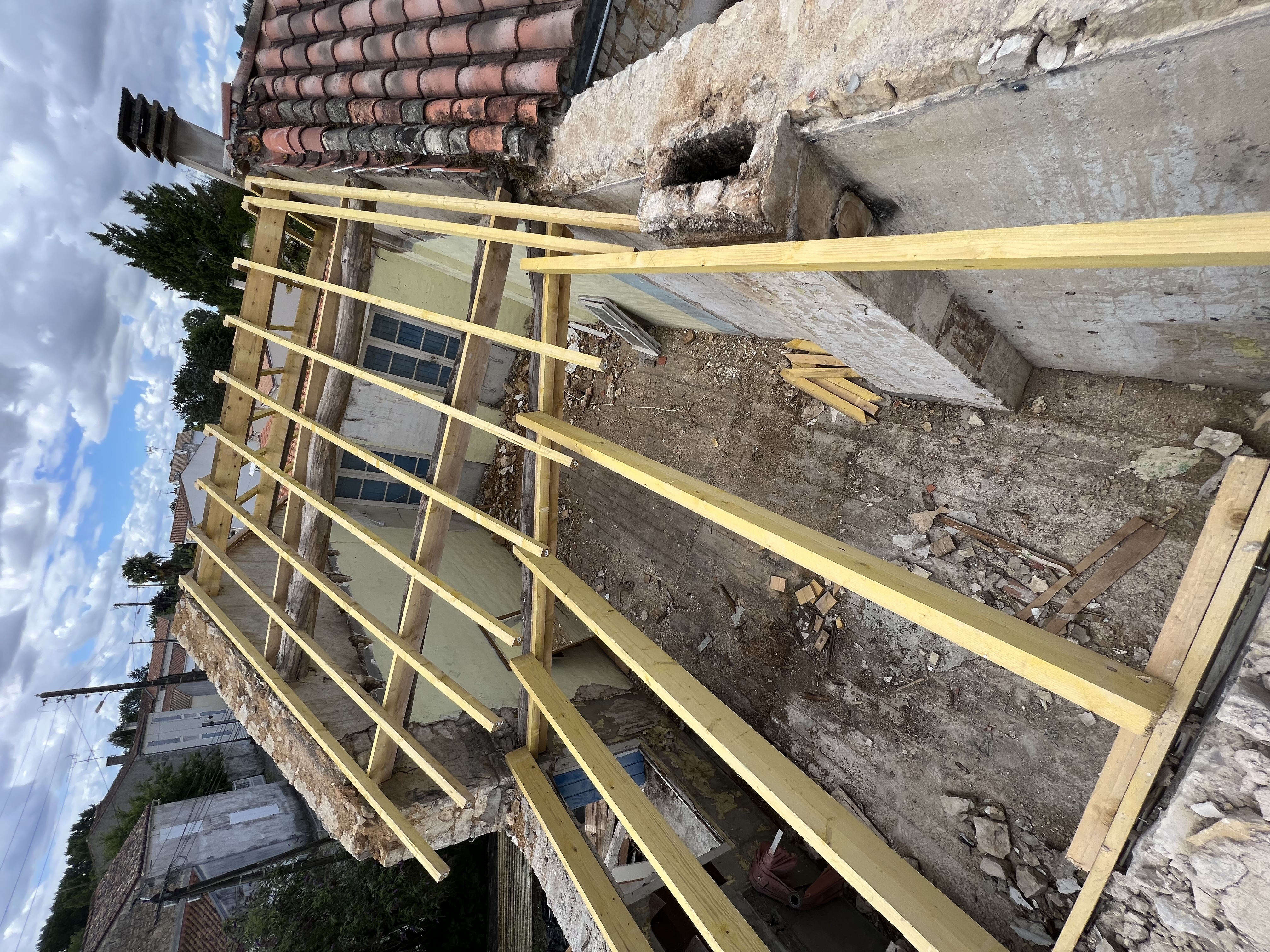 Rénovation de charpente et toiture à Segré-en-Anjou Bleu