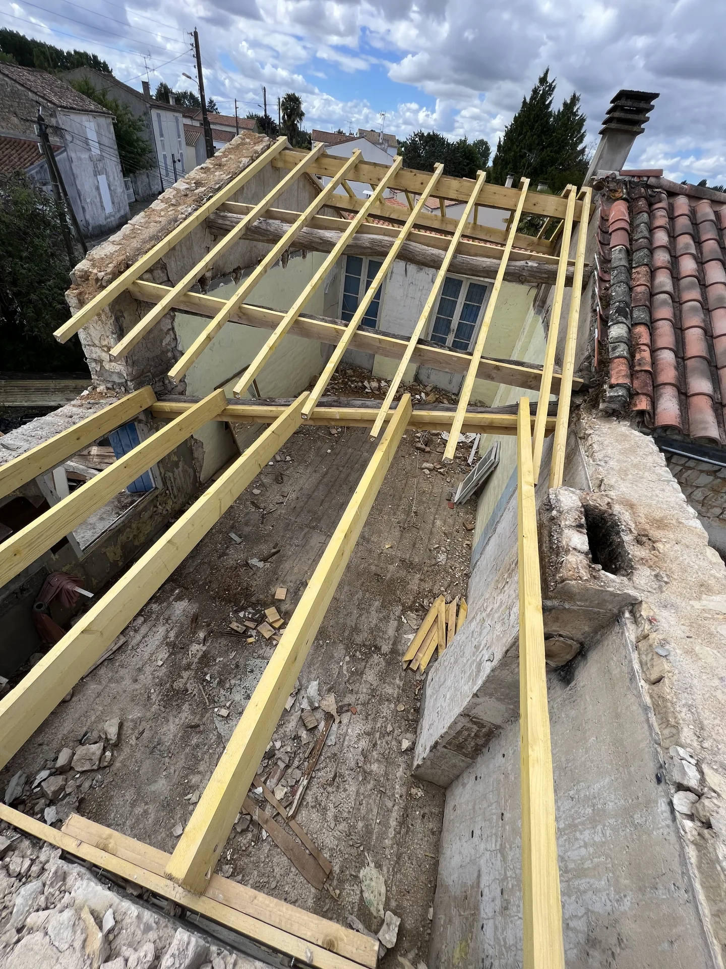 Rénovation de charpente et toiture à Segré-en-Anjou Bleu